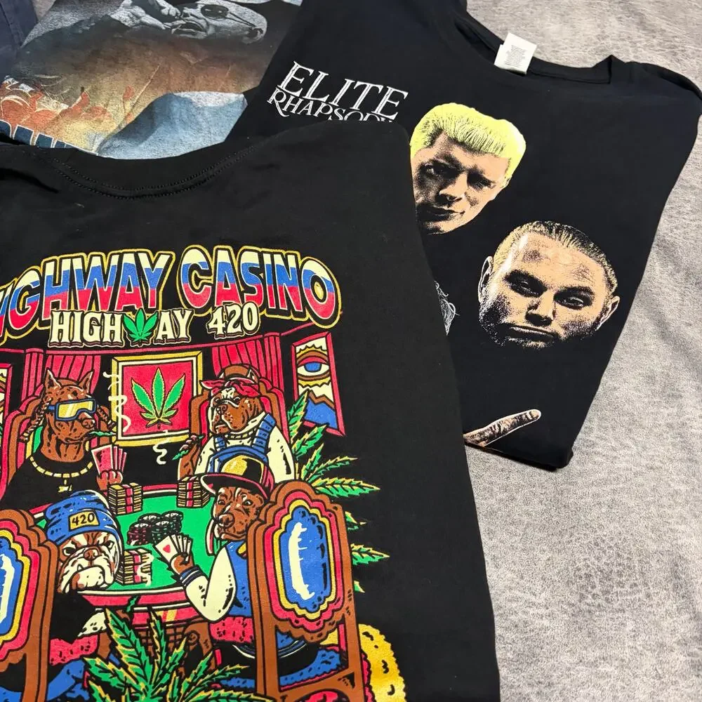 Mens Graphic Casual Bundle of 4 - Picture 3 of 4